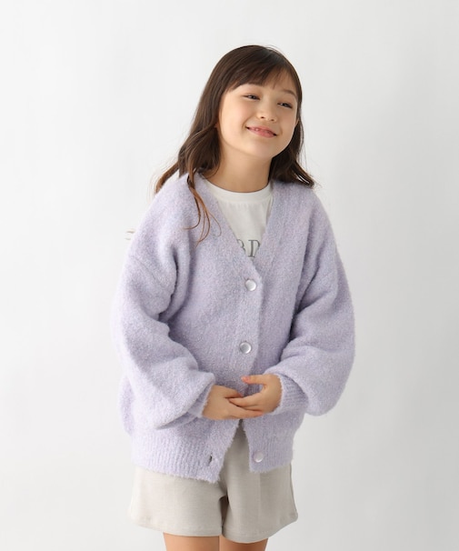 洗えるMIXニットラメカーデ/キッズ/599745