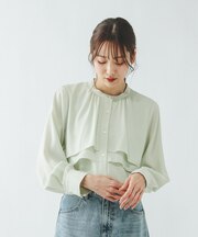 キレイつづくティアードブラウス/601020