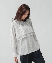 キレイつづくティアードブラウス/601020