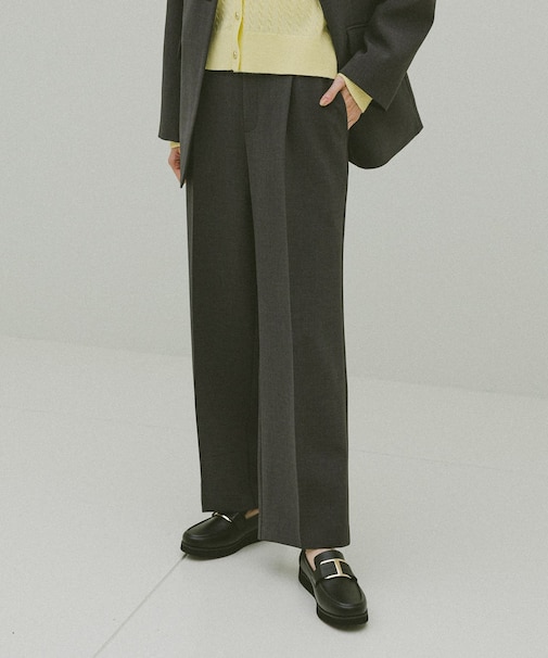 ウツクシルエットWクロスイージーストレートパンツ/601347