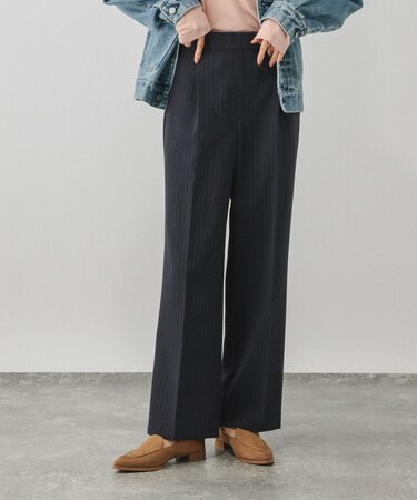 ウツクシルエットWクロスイージーストレートパンツ/601347