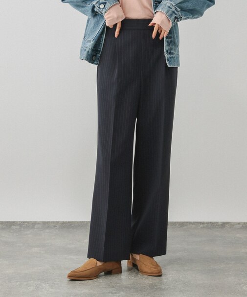 ウツクシルエットWクロスイージーストレートパンツ/601347