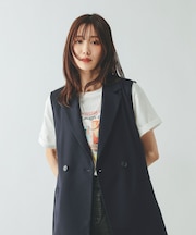 お手入れラクラクセットアップ/ジレ/601293