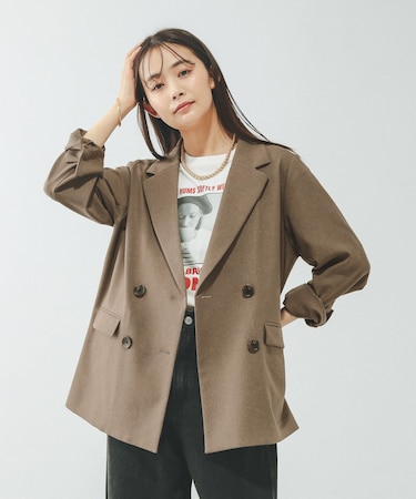 お手入れラクラクセットアップ/ダブルジャケット/601280