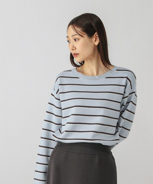 スウェットライクボーダープルオーバー/601626