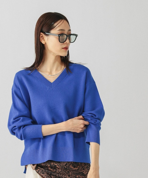 スウェットライクVネックプルオーバー/601625