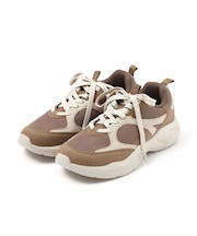 晴雨兼用レースアップスニーカー/601688