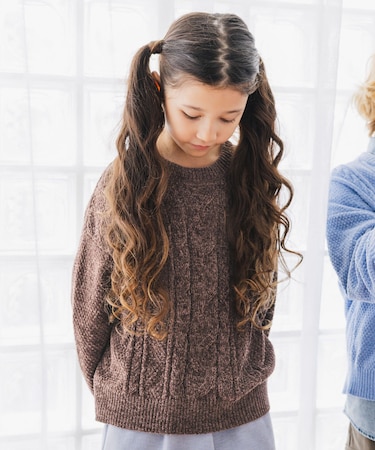 洗えるモールケーブルプルオーバー/キッズ/603740