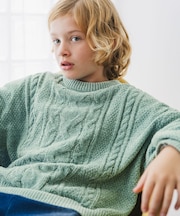 洗えるモールケーブルプルオーバー/キッズ/603740