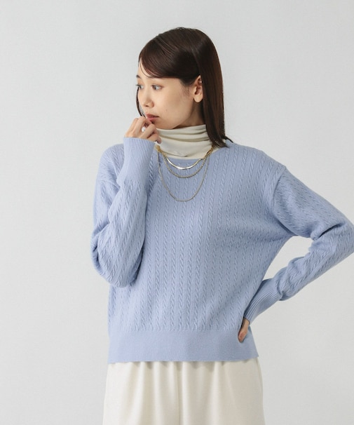 洗えるケーブルプルオーバー/606611
