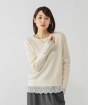 洗えるケーブルプルオーバー/606611