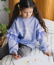 あったか乾きやすいフリルスウェット/キッズ/608330