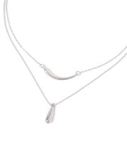 ステンレスバー二連ネックレス/611149