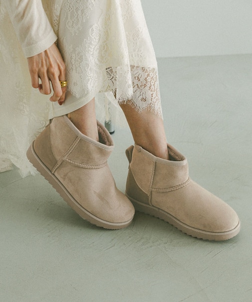 ふわもこレインムートンブーツ/611136