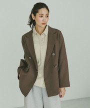 お手入れラクラクセットアップ/ダブルジャケット/611133