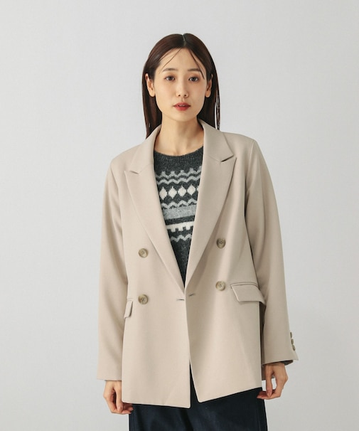 お手入れラクラクセットアップ/ダブルジャケット/611133