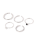 ステンレスリング5点セット/611148