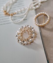 フォーマルパールブローチ/611432