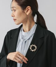 フォーマルパールブローチ/611432