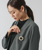 フォーマルパールブローチ/611432