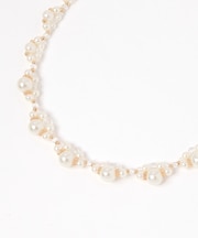 編みパールネックレス/619094