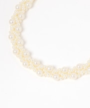 編みパールネックレス/619094