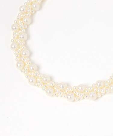 編みパールネックレス/619094