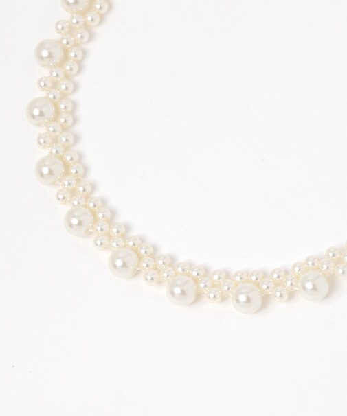 編みパールネックレス/619094