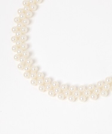 編みパールネックレス/619094
