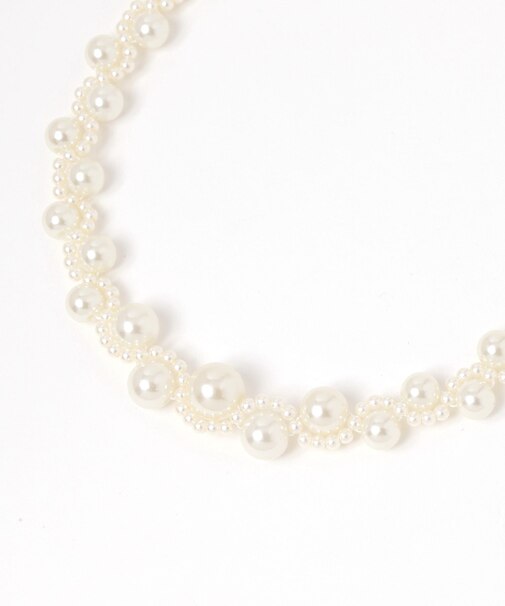 編みパールネックレス/619094