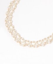 編みパールネックレス/619094