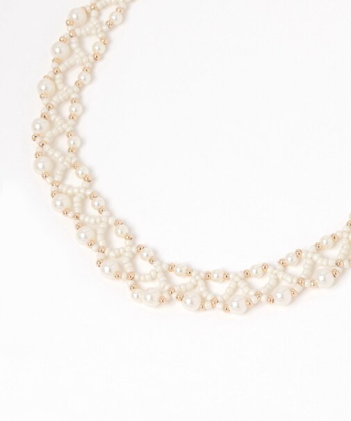 編みパールネックレス/619094