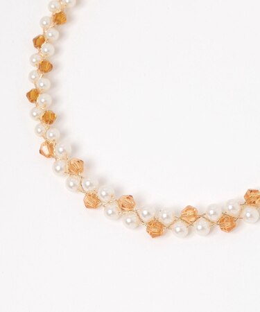 三つ編みパールネックレス/629946