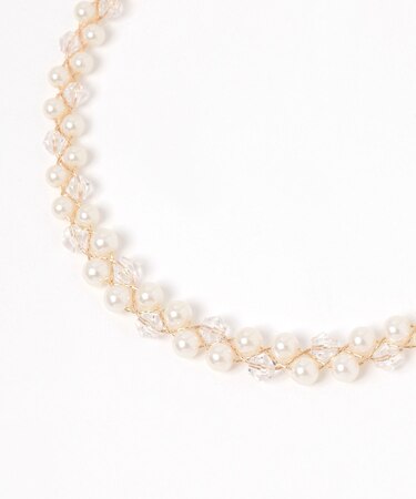 三つ編みパールネックレス/629946