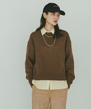 ニットプルオーバー＊カラーシャツ長袖/634004