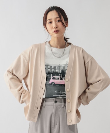 ドライタッチVネックカーディガン長袖/634143