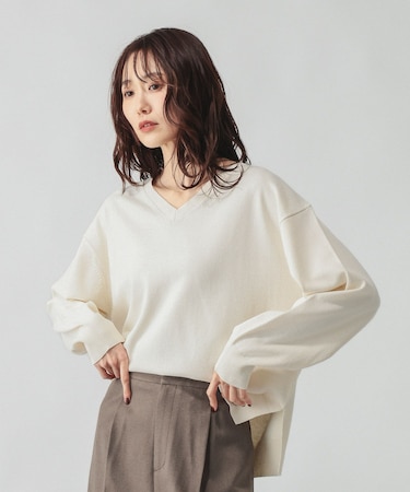ドライタッチVネックプルオーバー長袖/634083