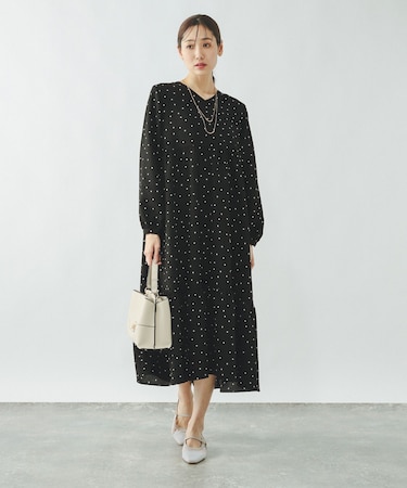 2WAYドットティアードワンピース/636032