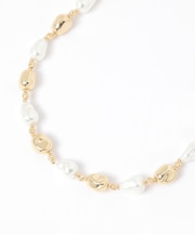 ガラス変形バロックパールネックレス/637729