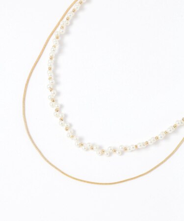 華奢パール二連ネックレス/637730