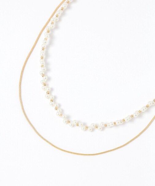 華奢パール二連ネックレス/637730