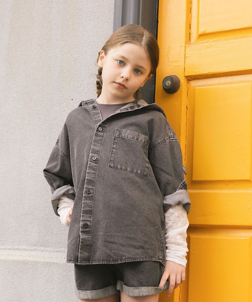 GOODデニムフードシャツ/キッズ/637839