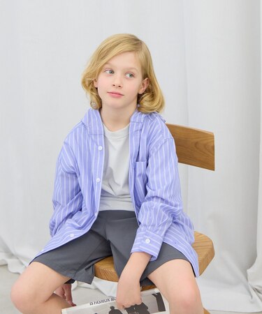 イージーケアフードシャツ長袖/キッズ/637846