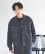 クリーンデニム/トラッカージャケット/CLEAN MODE/646026