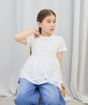 トクトク2SETチュニック＊半袖/キッズ/646218