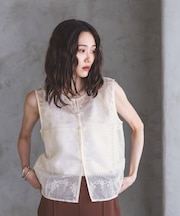パネルレース刺繍ベスト/797539