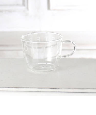 ロゴワークス耐熱ガラスマグカップ for tea