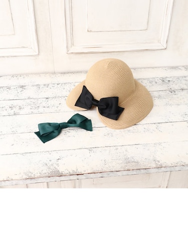 2リボンウォッシャブルバックカットＵＶハット