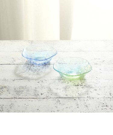 江戸硝子デザートプレートペアセット