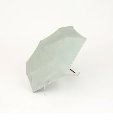 スカラップフラワー刺繍晴雨兼用折りたたみ傘 日傘